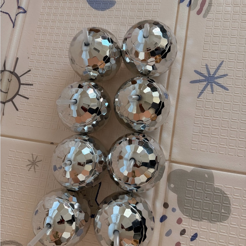 Silver Disco Ball cups